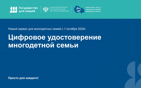 Цифровое удостоверение многодетной семьи